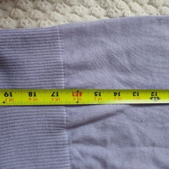 Calvin Klein V-Neck Sweater Top Light Purple Size XS Extra Small - Picture 9 of 13
